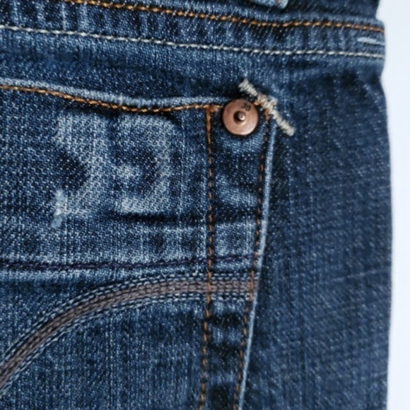 Joe's DISTRESSED BOOT CUT Mid Rise Dark Jeans 27 - Picture 3 of 8